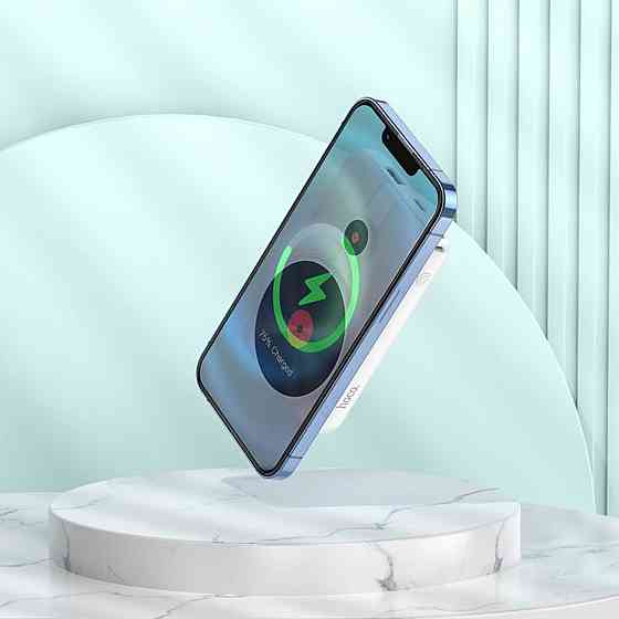 Зовнішній акумулятор HOCO J92 Path 22.5W fully compatible magnetic cable power bank(10000mAh) White Киев