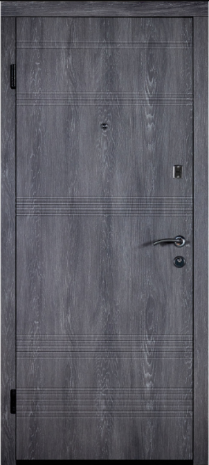 Дверь входная Наши Двери Лайт ПВХ Паралель  Дуб шато 860х2050 мм Киев - изображение 1