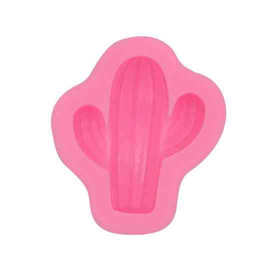 Молд силіконовий Кактус 42 на 35 мм рожевий Київ