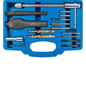 Набор восстановления резьбы свечных отверстий, извлечение свечей М10, М12, 1/4