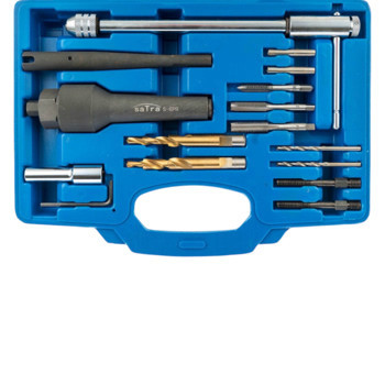 Набор восстановления резьбы свечных отверстий, извлечение свечей М10, М12, 1/4