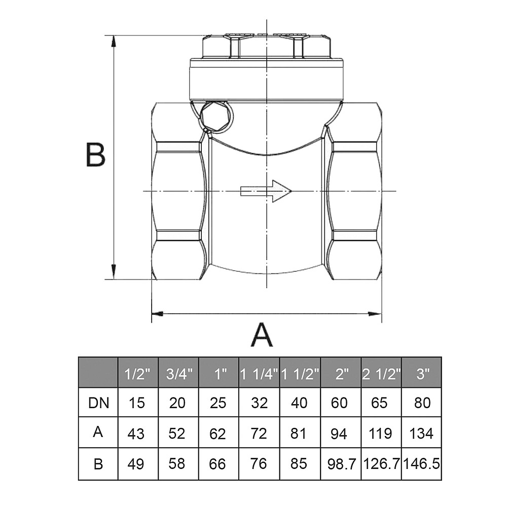 Клапан зворотного ходу води ITAP ROMA 1/2″ хлопавка 130 Тернополь - изображение 4