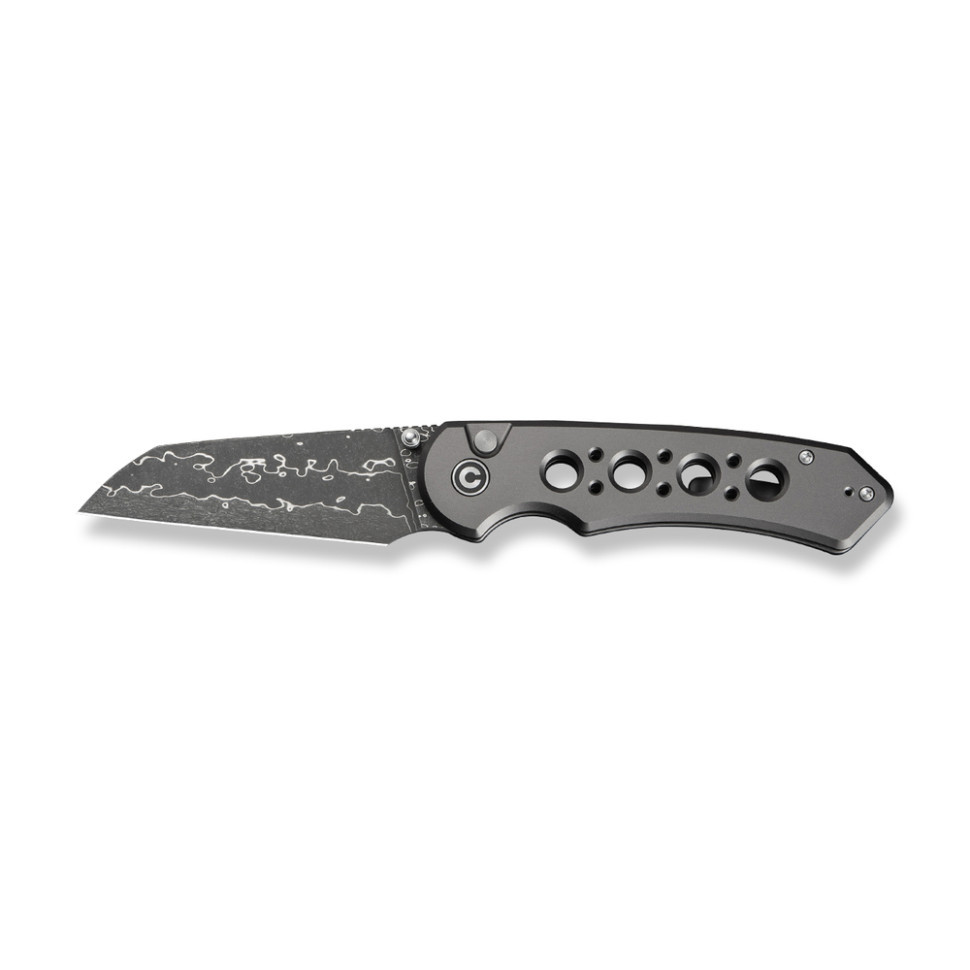 Ніж складаний туристичний Civivi Pragma Prime, (8.9 см) Damascus / Aluminum сірий Київ - фото 8