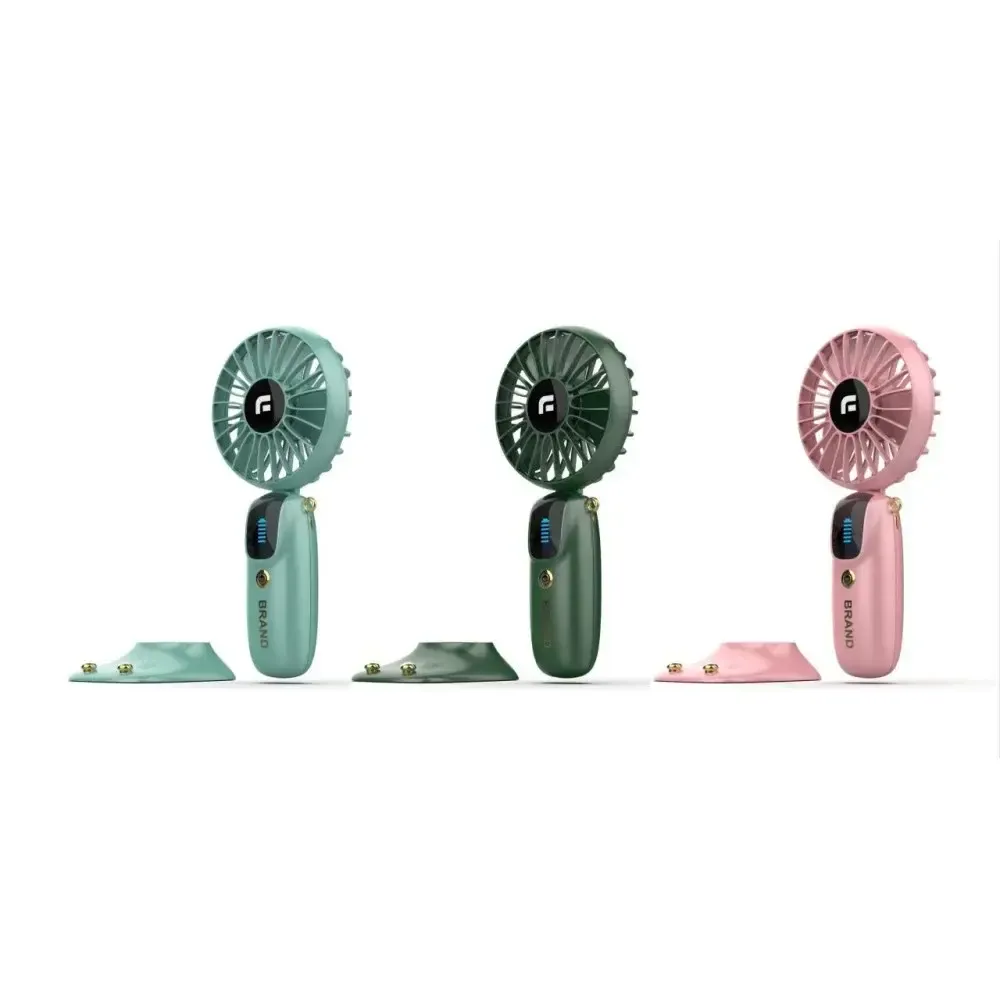 Портативный мини вентилятор Mini fan AND892 с подставкой для телефона и дисплеем Коломыя - изображение 1