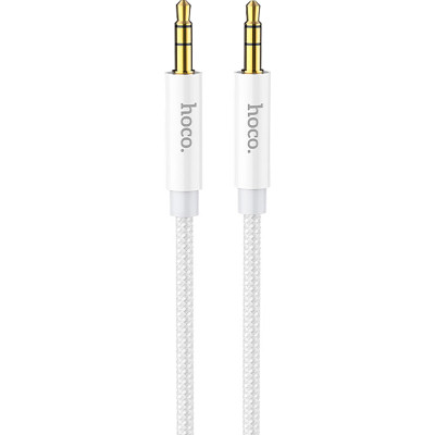 Кабель мультимедійний 3.5mm M to 3.5mm M 1.0m Silver HOCO (6931474759870) Вінниця - фото 1