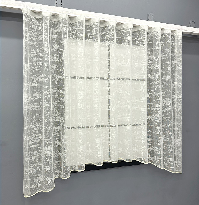 Кухонная арка VR-Textil № 000к жаккард «Мрамор» кремовый  290х170 см (51-233) Киев - изображение 2
