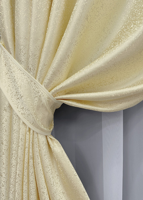 Комплект готових штор VR-Textil Мікровелюр Petek YL № 1703ш Темно-сірий 135х295 см 2 шт (39-014) Київ - фото 5