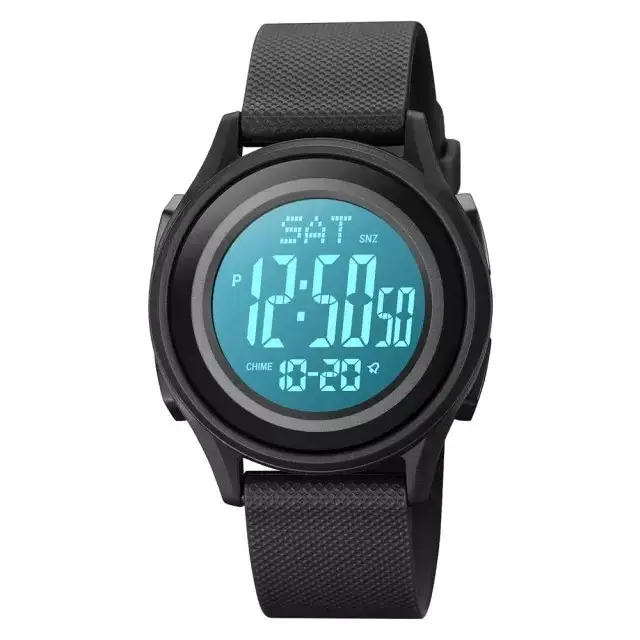 Чоловічий спортивний наручний годинник Skmei 1893 (Чорний з білим циферблатом) Вінниця - фото 4