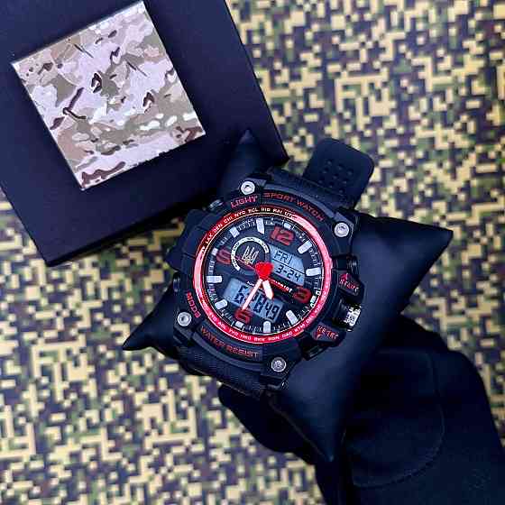 Patriot 012BKRDUAGD Тризуб золото Чорні з червоним + Коробка SBR Київ