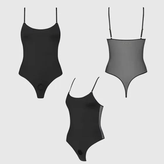 Боди с фиксацией дилдо Strap-On-Me Harness Body Signature - XS - Black Львов
