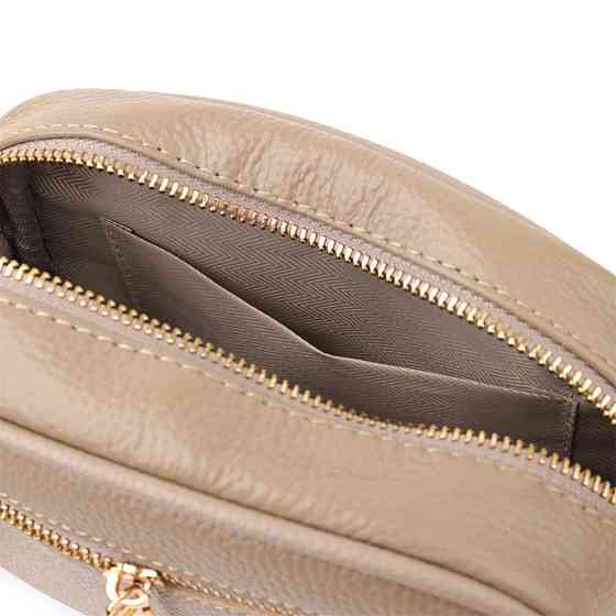 Жіноча сумка на кожен день з натуральної шкіри Бежевий (Vintage) Київ