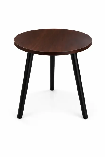 Столик интерьерный круглый DASH-1201 40х40х55 см Темное-Дерево Коломия - фото 2