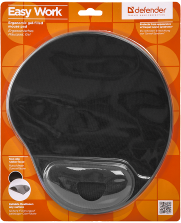 Килимок для миші Defender Easy Work Black (50905) (5804816) Київ