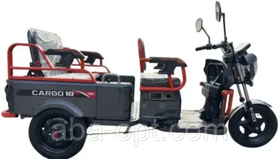 Електричний трицикл з кузовом CARGO-10-GP 1 1000W-60V-32Ah шини 12"/12" купити дешево в Україні Одеса