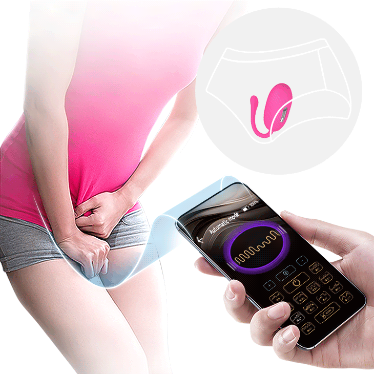 Віброяйце - Pretty Love Doreen Electric Shock Egg Pink (App) Sex Aura Київ - фото 9