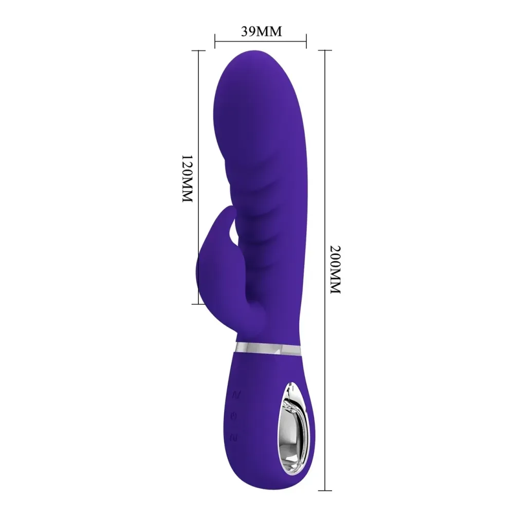 УЦІНКА - Ребристий вібратор Pretty Love - Prescott Purple, DIS-BI-014635-3 Sex Aura Київ - фото 9