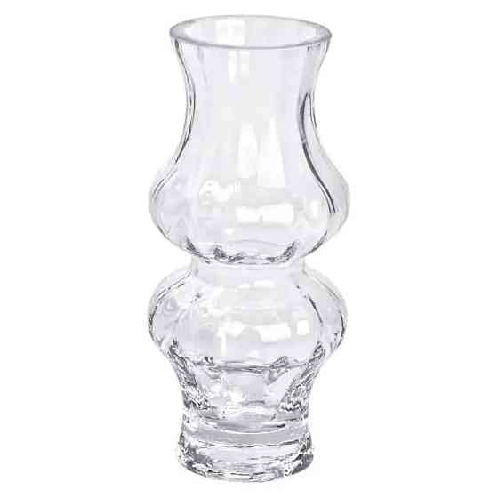 Flower Season Скляна ваза для квітів прозора 20.5 см декоративна для дому та інтер'єру + Киев
