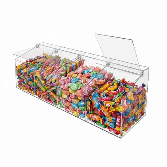 Диспенсер EKOSTAR для мармеладов, снеков, орехов 4 ячейки Киев