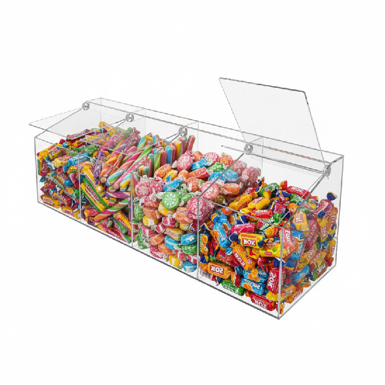 Диспенсер EKOSTAR для мармеладов, снеков, орехов 4 ячейки Киев - изображение 1