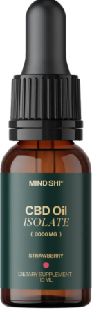 Олія каннабідіол Mind Shi CBD Oil Isolate 3000 mg 10 ml полуниця Київ