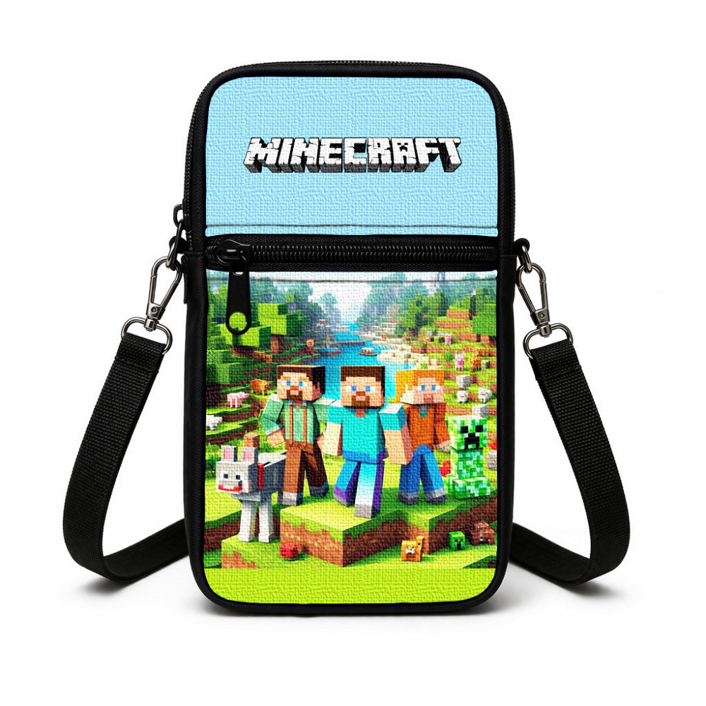 Сумка-чохол для телефону Minecraft,дитяча сумка через плече, водонепроникна міні-сумка (4793) Київ - фото 1