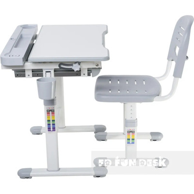 Парта зі стільцем FunDesk Cantare Grey Вінниця - фото 5