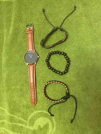 Часы мужские GENEVA Classic brown + браслеты Киев