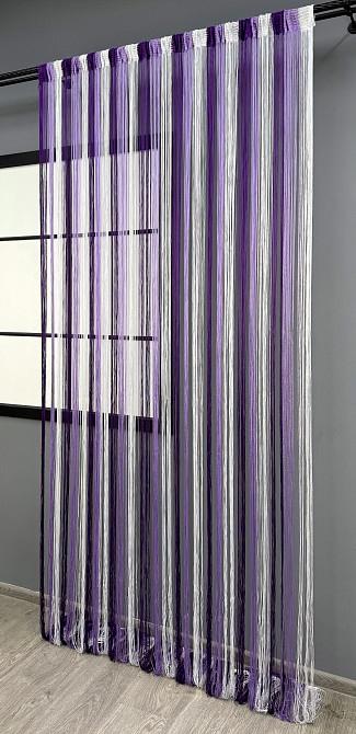 Штори-нитки "Кісея" Фіолетовий з бузковим і білим 300х300см 1 шт (61-097) Київ - фото 4
