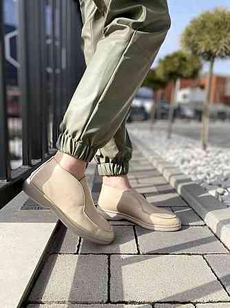 Черевики жіночі RONE бежеві натуральна шкіра висота 8см розмір 39 (4326) Коломыя