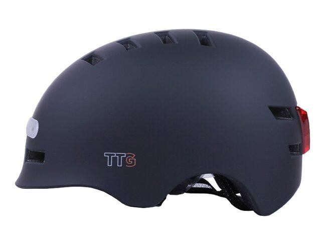 Шолом для самокатів, скейтів GTS-H-039 з габаритним ліхтарем (чорний, size L) Мукачево - фото 3