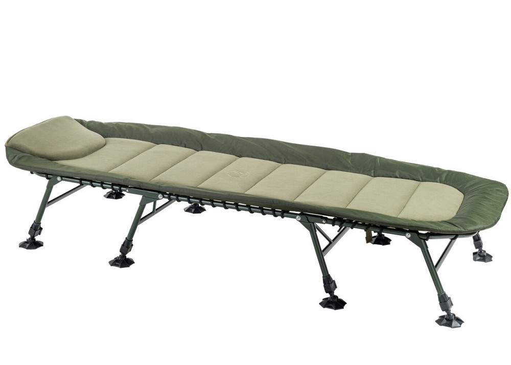 Складная Раскладушка с подушкой усиленная 8 ножек до 160 кг Mivardi 