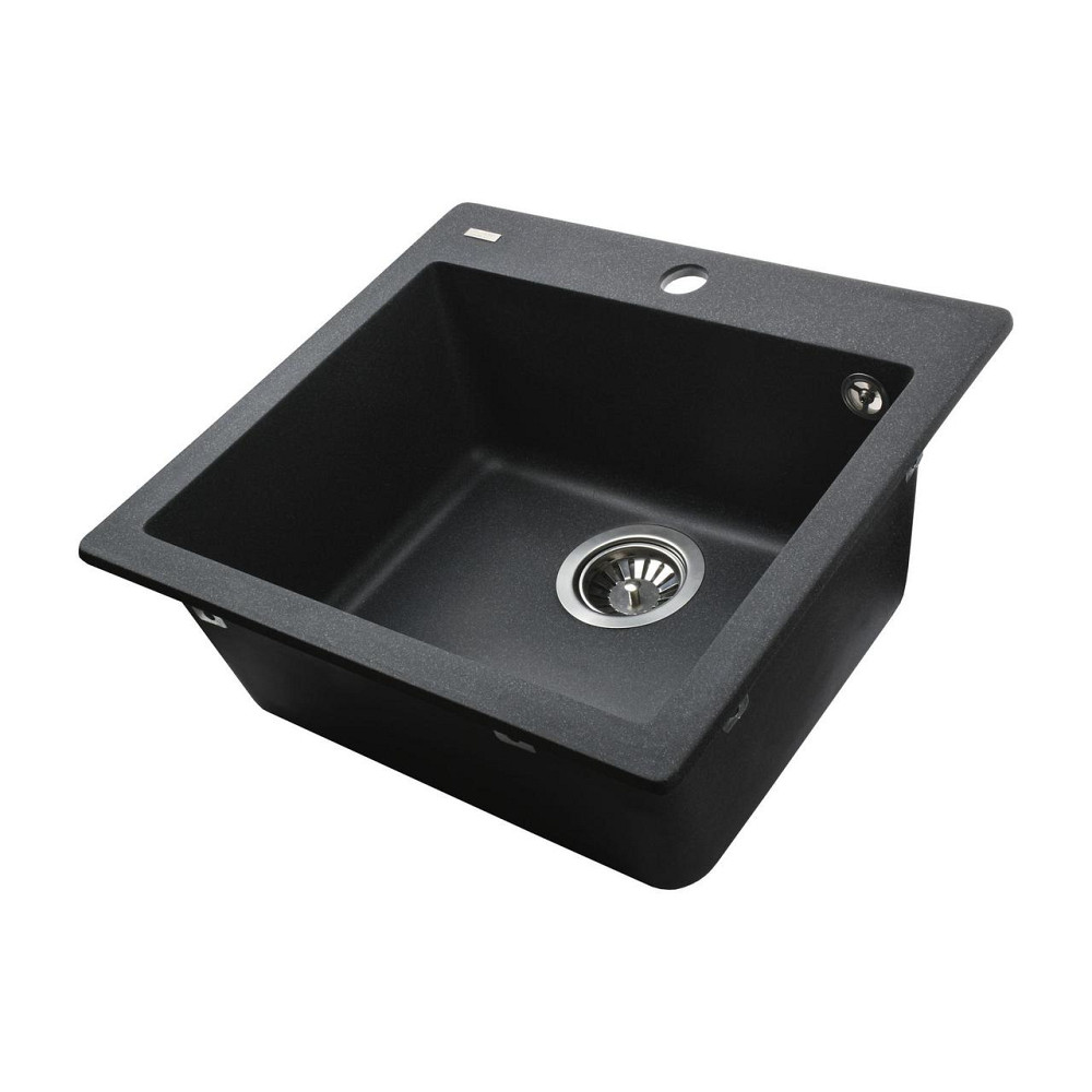 Гранитная мойка Globus Lux AOSTA графит 490x455мм-А0001 (000023568) Киев - изображение 4