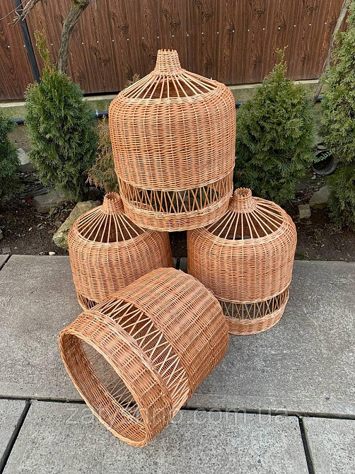 Кофейная  плетеная люстра Киев - изображение 5