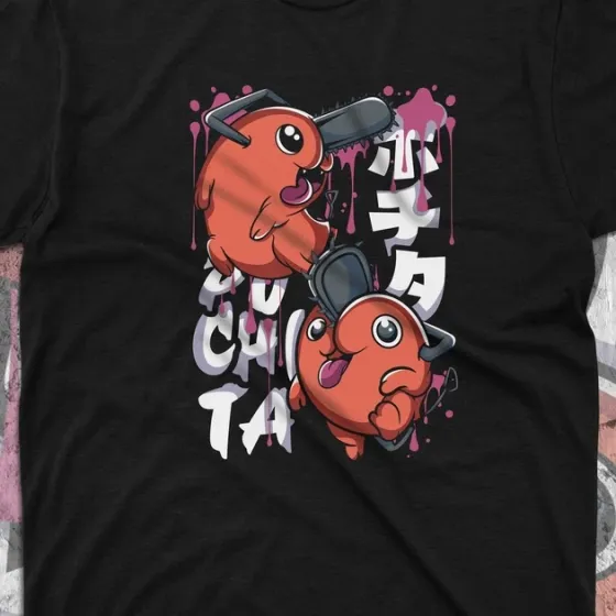 Футболка для подростка мальчика с принтом Человек Бензопила Почіта 2 Размер 160 Anime10505 Днепр