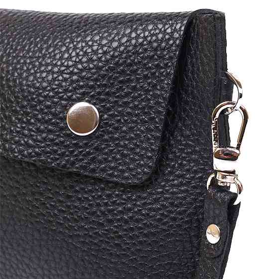 Шкіряна тревел-косметичка Shvigel 16416 Чорний Київ