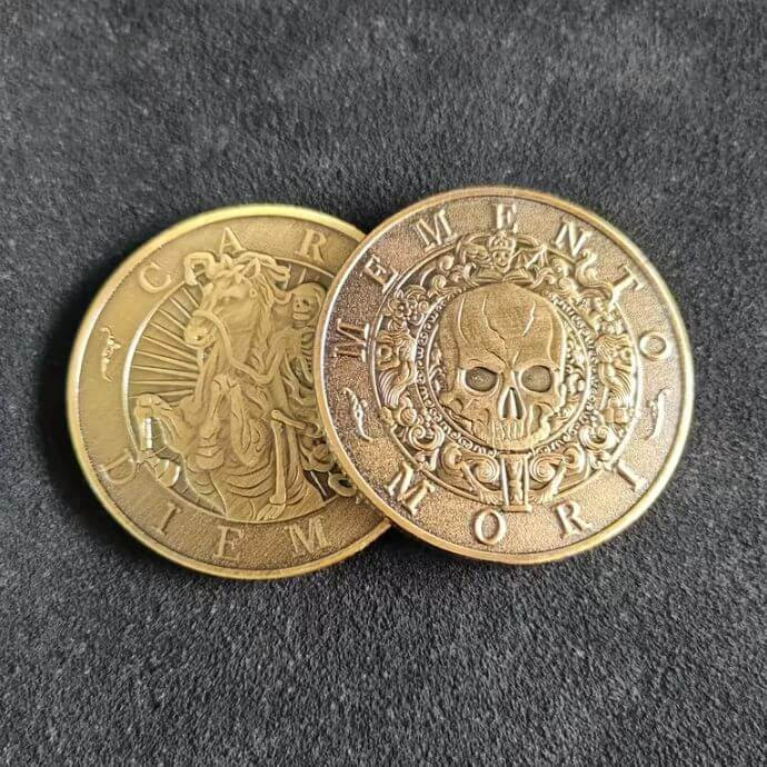 Монета Memento Mori, метал, пам'ятна сувенірна 27.6 г, 40 мм Київ - фото 1
