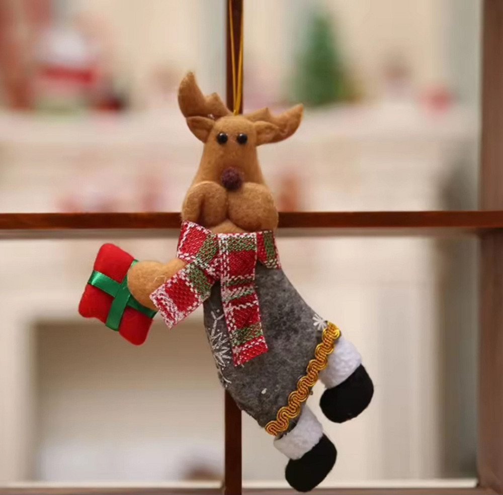 Новорічна іграшка на ялинку Олень 12 на 18 см різнобарвний Київ - фото 1