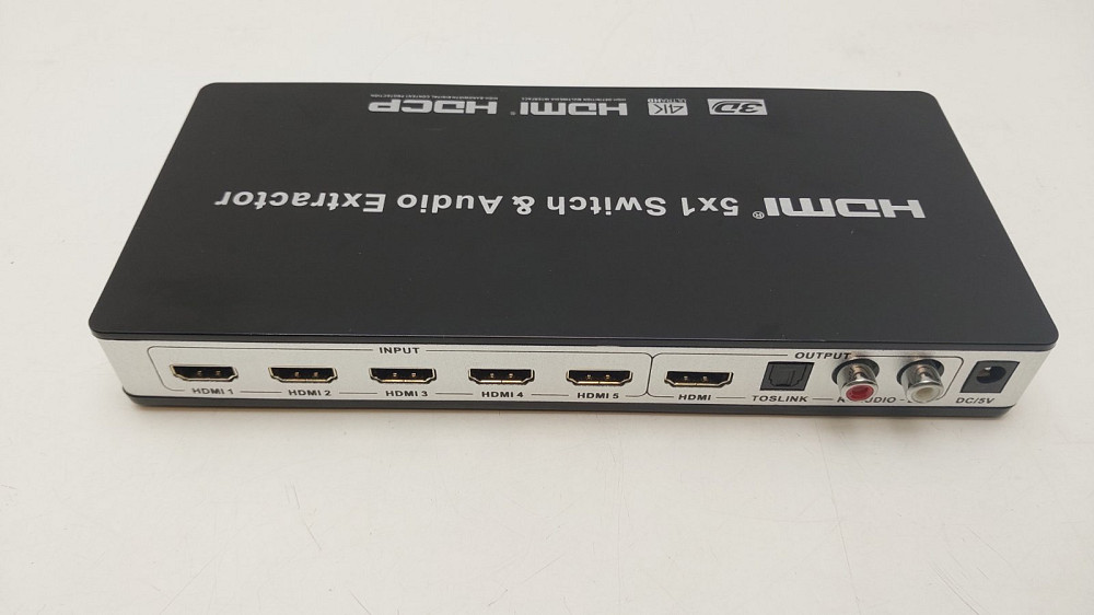 HDMI-комутатор 5x1 з функцією виведення аудіо (ARC) 4K@60 Гц (товар вживаний) Луцьк - фото 3