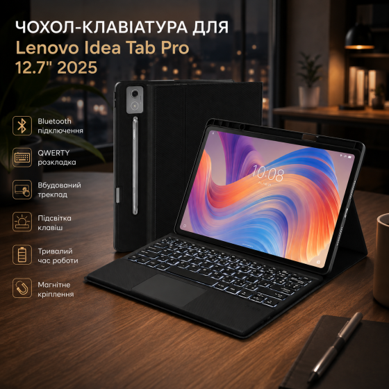 Чехол клавиатура для Lenovo Idea Tab Pro 12.7