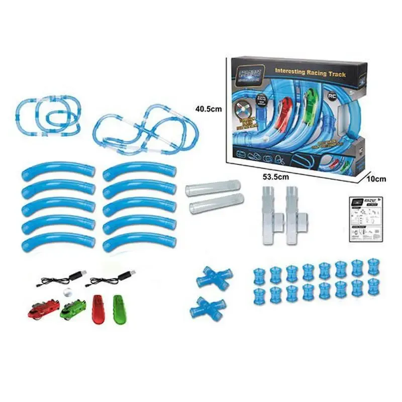 Светящиеся трубопроводные гонки CHARIOTS SPEED PIPES трубопроводный автотрек гоночный трек (37 деталей) Коломыя - изображение 10