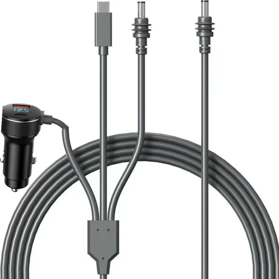 Кабель питания 3м для Starlink Mini 3 в 1 с цифровым дисплеем для систем 12-48В (Серый) Киев