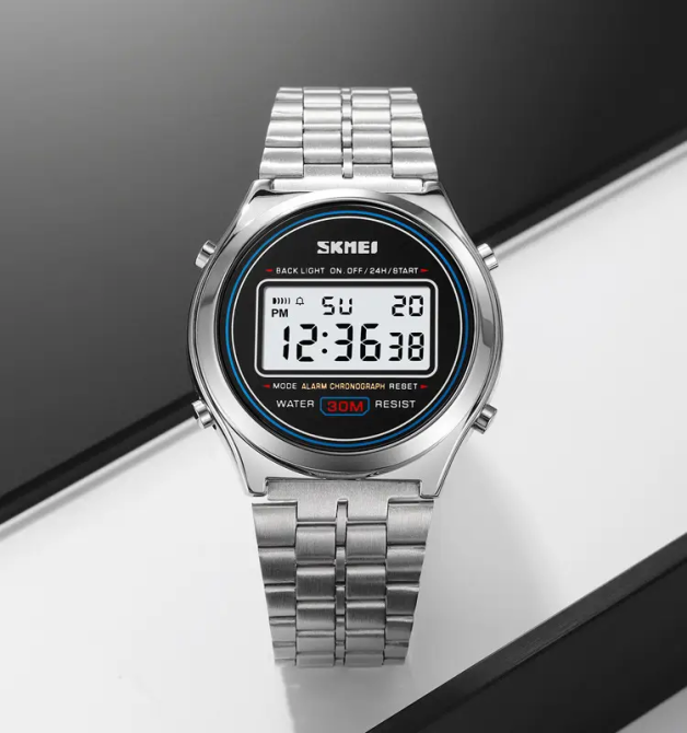 Чоловічий наручний годинник Skmei 2146 вінтаж Сріблястий Київ - фото 5