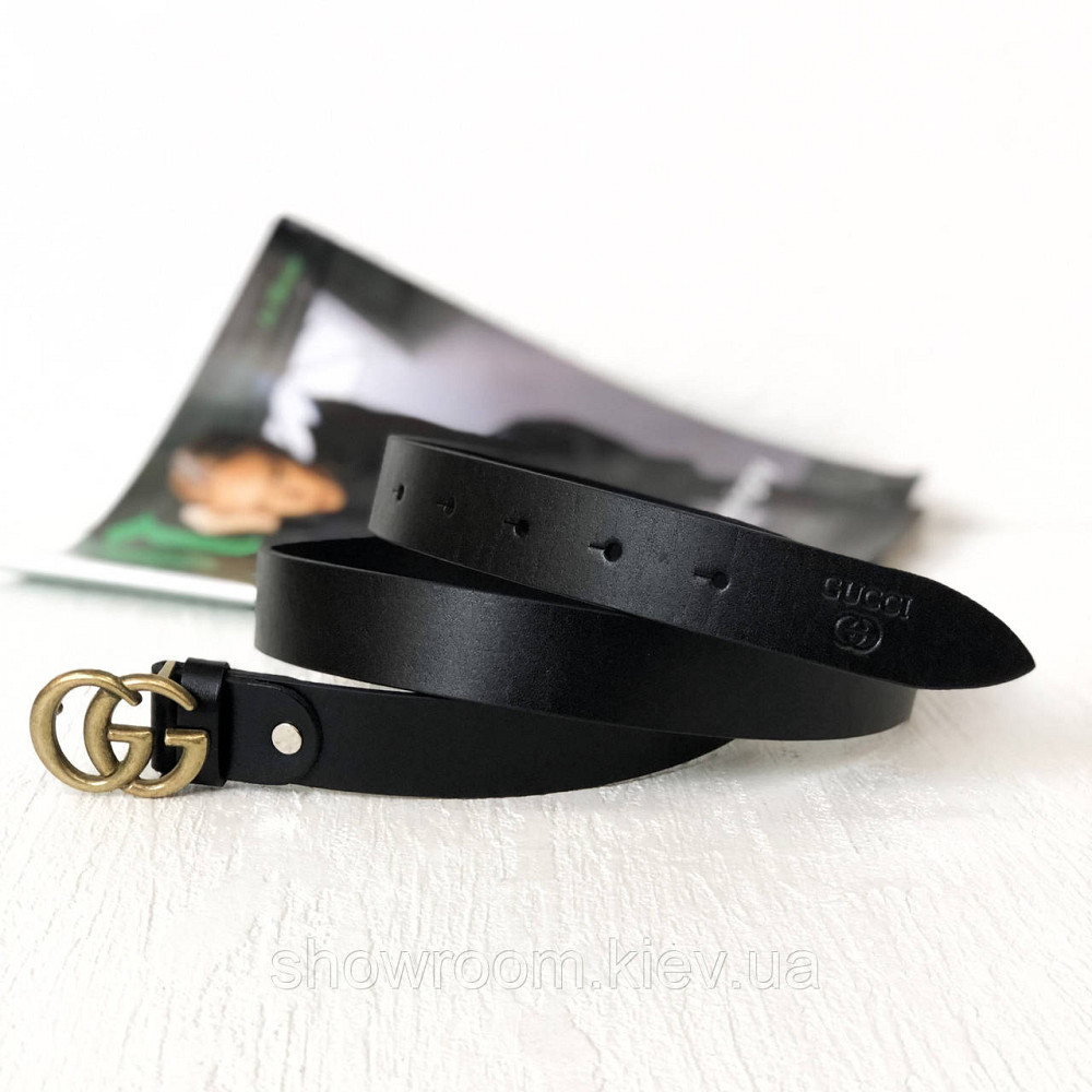 Жіночий стильний шкіряний ремінь (5001) gold Київ - фото 1