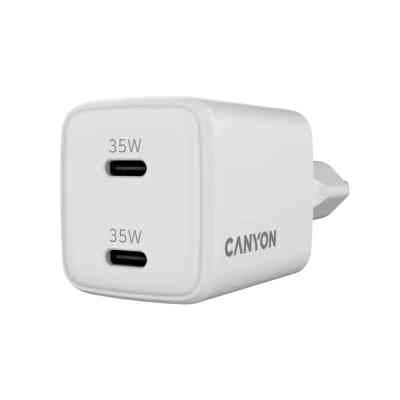 Зарядное устройство Canyon CU35CC GaN 35W 2xPD EU White (CNS-CUW35CC) Винница