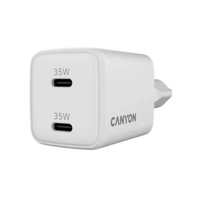 Зарядний пристрій Canyon CU35CC GaN 35W 2xPD EU White (CNS-CUW35CC) Вінниця - фото 4
