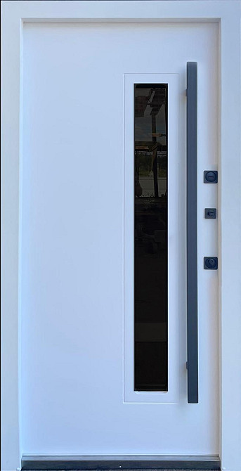 Дверь уличная серия СТРОНГ с ТЕРМОРАЗРЫВОМ модель ТЕРМИКС длинная ручка 860 Киев - изображение 2