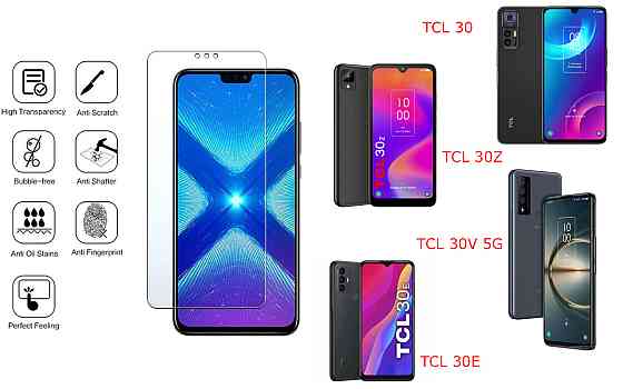 Защитное стекло NeoGlass для TCL 30, TCL 30Z, TCL 30V 5G, TCL 30E – ультрапрозрачное и устойчивое Киев