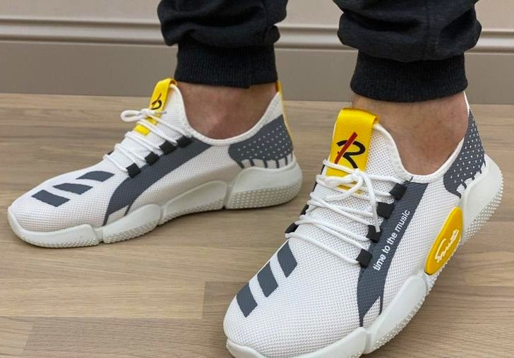 Кроссовки Мужские Белые Тканевые Boost Пенка (размеры: 40,41) Днепр - изображение 4