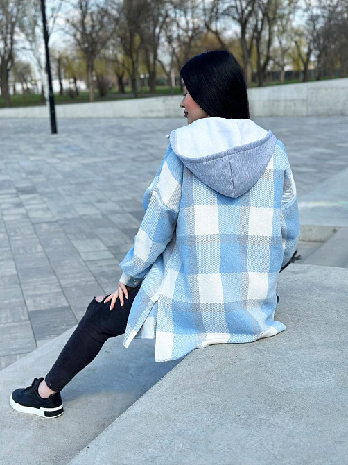 Рубашка в клетку оверсайз 