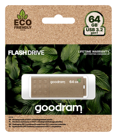 Flash Drive Goodram UME3 64GB USB3.0 Eco Friendly (UME3-0640EFR11) (6811061) Київ
